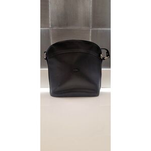 Longchamp Le Foulonne Black Bucket Style Crossbody Purse Handbag Vtg Bag READ